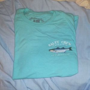 Teal salty crew t shirt